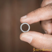 Anillos planos sólidos de acero pulido, 9 mm