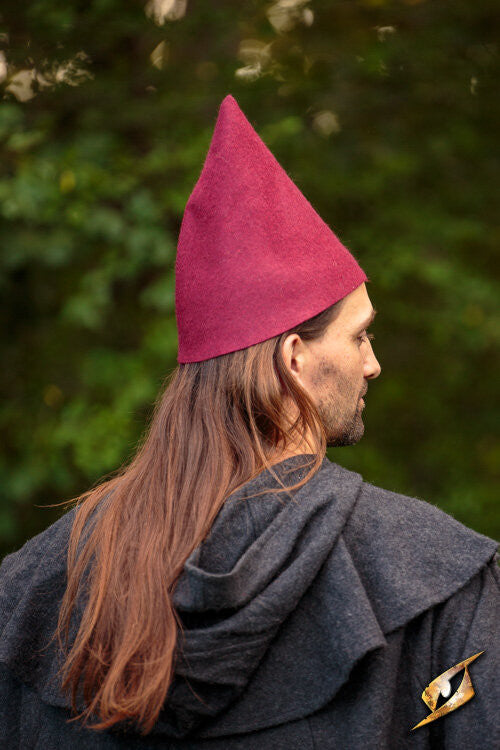 Gorro de Gnomo fantasía, lana roja