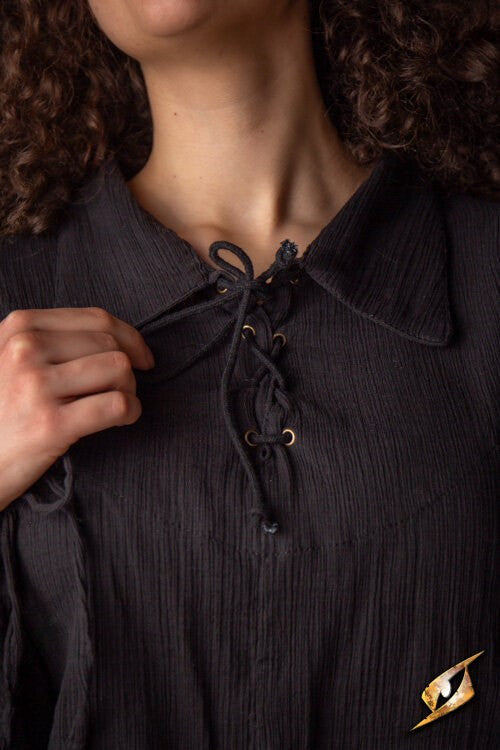Camiseta esgrima modelo Crinkle, color negro