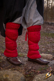 Grebas medievales acolchadas, rojo