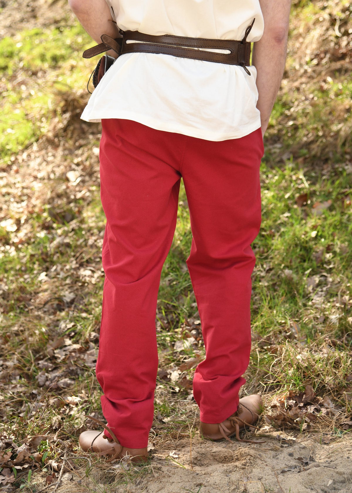 Pantalones medieval básicos modelo Hagen, rojo
