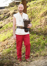 Pantalones medieval básicos modelo Hagen, rojo