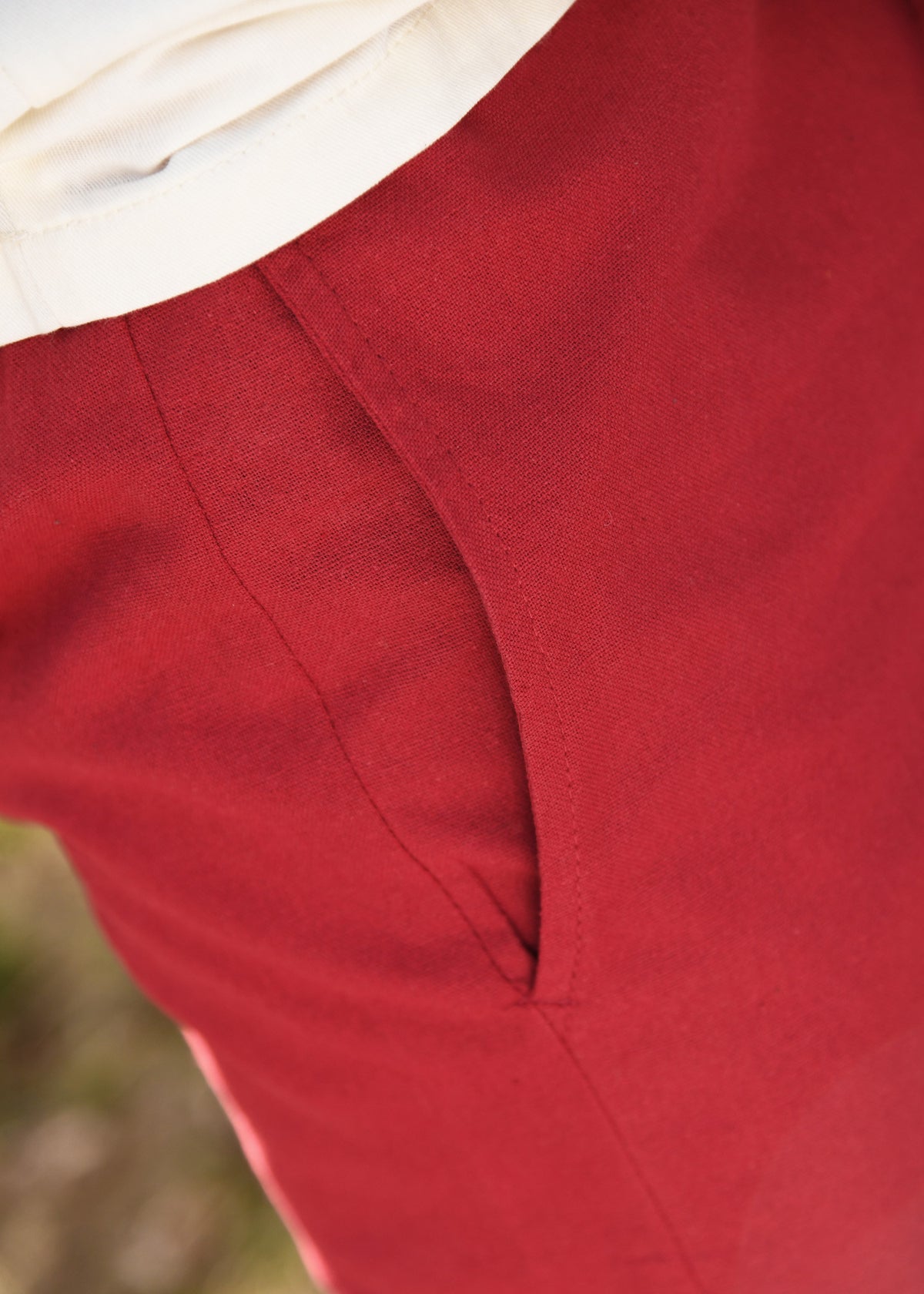 Pantalones medieval básicos modelo Hagen, rojo