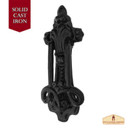 Aldaba gótica medieval de hierro hecha a mano ( 20,3 cm.)