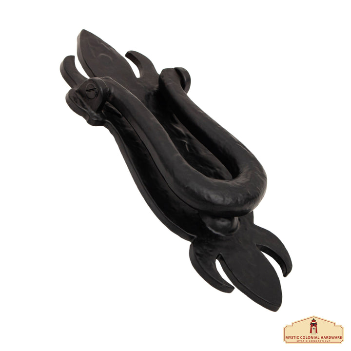 Aldaba medieval veneciana de hierro hecha a mano (19,8 cm.)