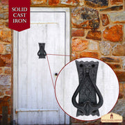 Aldaba medieval de hierro fundido modelo rústico ( 12 cm.)