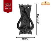 Aldaba medieval de hierro fundido modelo rústico ( 12 cm.)