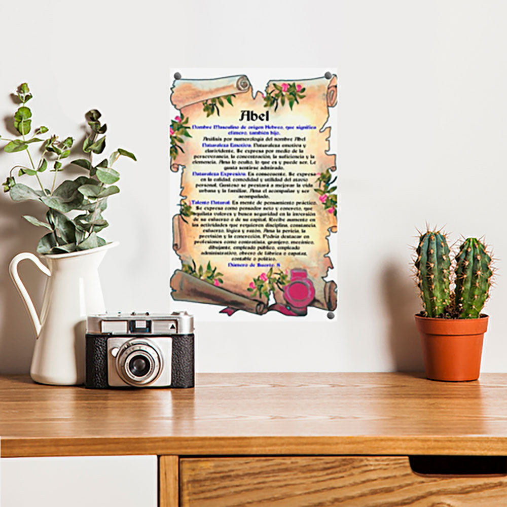 Póster Personalizado con tu Nombre (20x30 cm.)