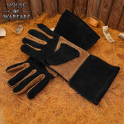 Guantes medievales piel de ante, varias tallas