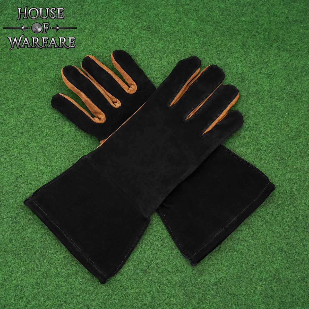 Guantes medievales piel de ante, varias tallas