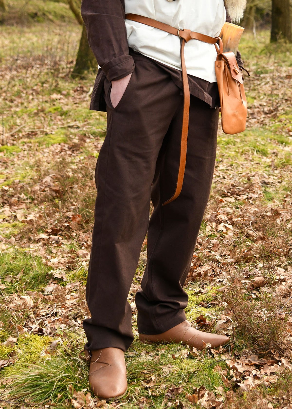 Pantalones medievales Hagen, marrón