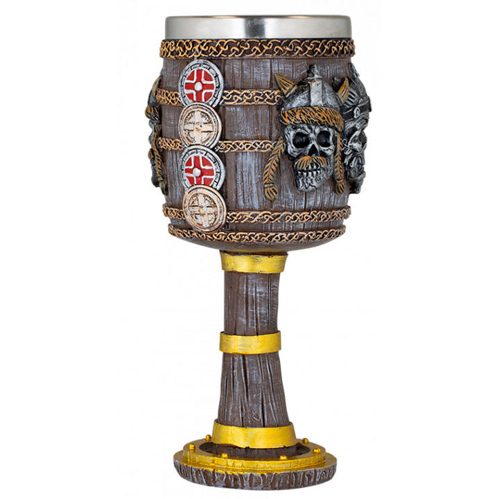 Copa cabezas vikingas con escudos (18,5 cm.)