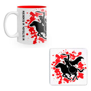 Pack Desayuno Espartano: Taza + Posavasos Guerrero Espartano
