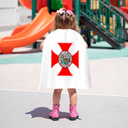 Capa medieval templarios reversible para niños (63x78 cm.)