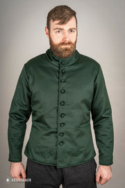 Jubón medieval algodón modelo Arming, color verde