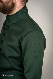 Jubón medieval algodón modelo Arming, color verde