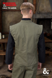 Chaleco medieval modelo Ranger, color verde