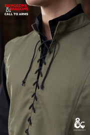 Chaleco medieval modelo Ranger, color verde