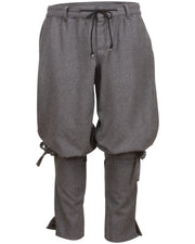 Pantalones vikingos hombre modelo Gunnar, gris