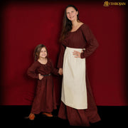 Delantal medieval Renacentista, color natural