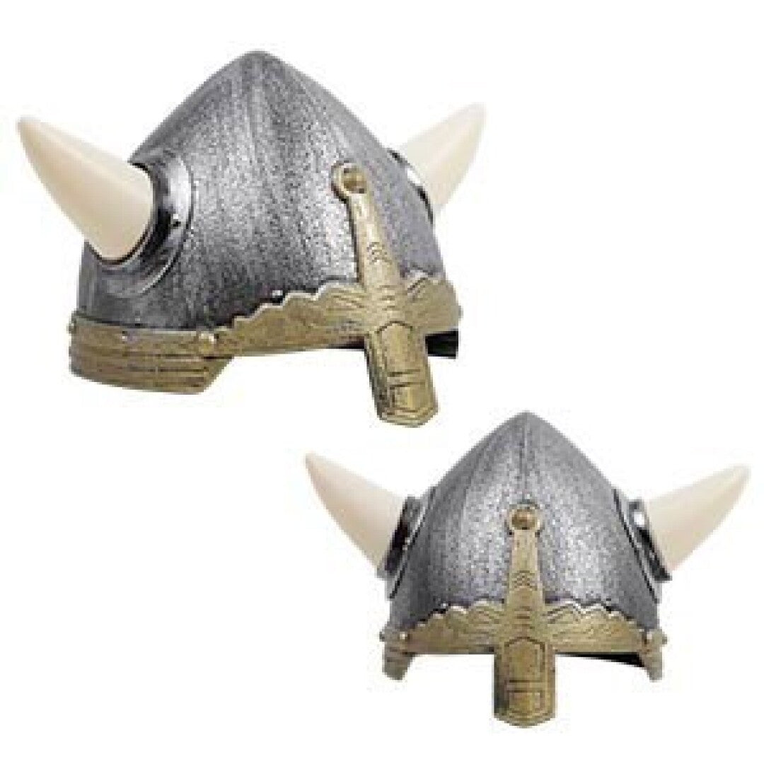 Casco normando con cuernos de plástico para niños