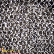 Piernas cota de malla acero dulce, anillas remachada (10 mm.)