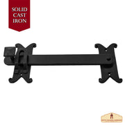 Pestillo para puerta medieval hierro forjado (27,3 cm.)