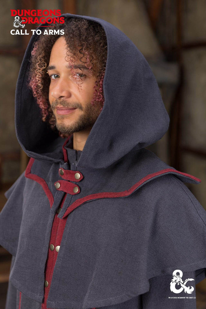 Gugel Brujo Dungeons and Dragons, gris-rojo