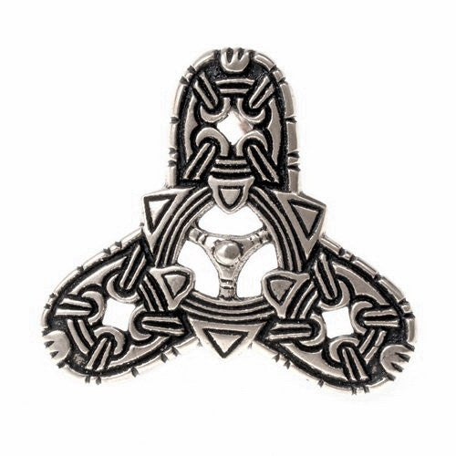 Broche Vikingo de trébol estilo Borre