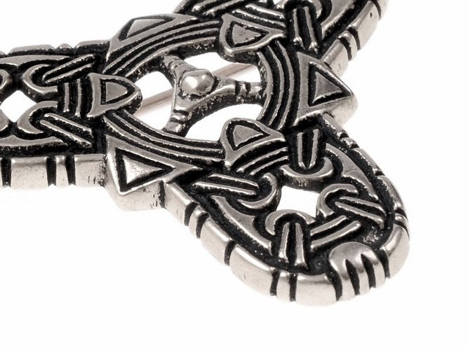 Broche Vikingo de trébol estilo Borre