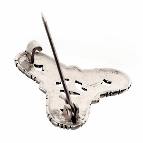 Broche Vikingo de trébol estilo Borre
