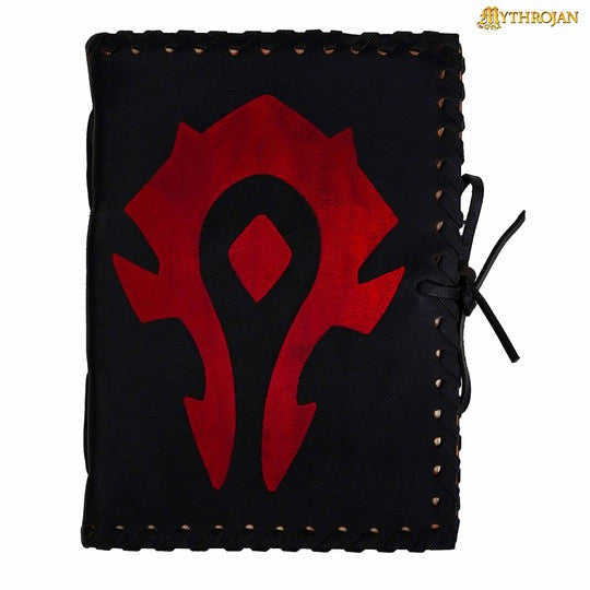 Diario de Cuero Medieval de Warcraft Negro