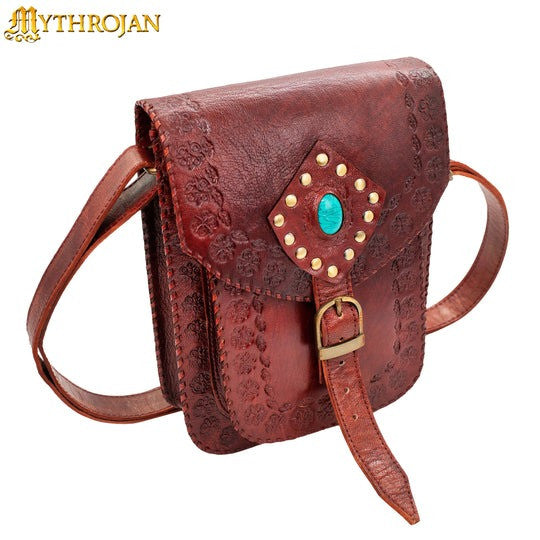 Bolso medieval Hechicero del Norte en granate