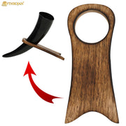 Soporte para cuernos en madera (17,7 cm)