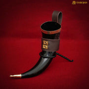 Cuerno vikingo para beber modelo Comerciante (350 ml.)
