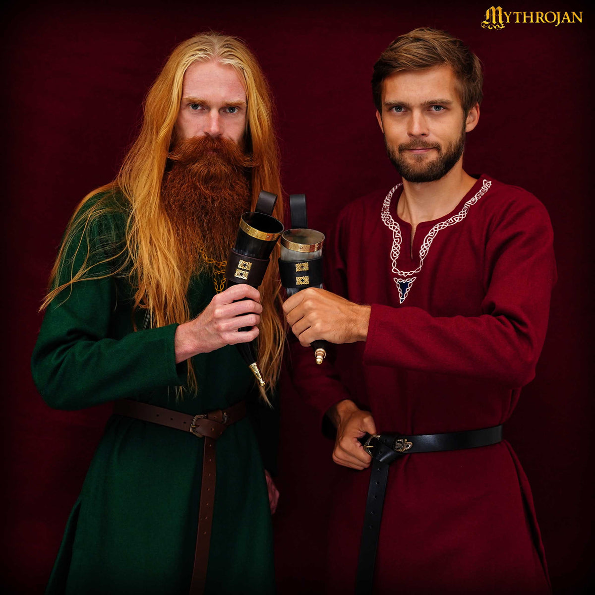 Cuerno vikingo para beber modelo Comerciante (350 ml.)