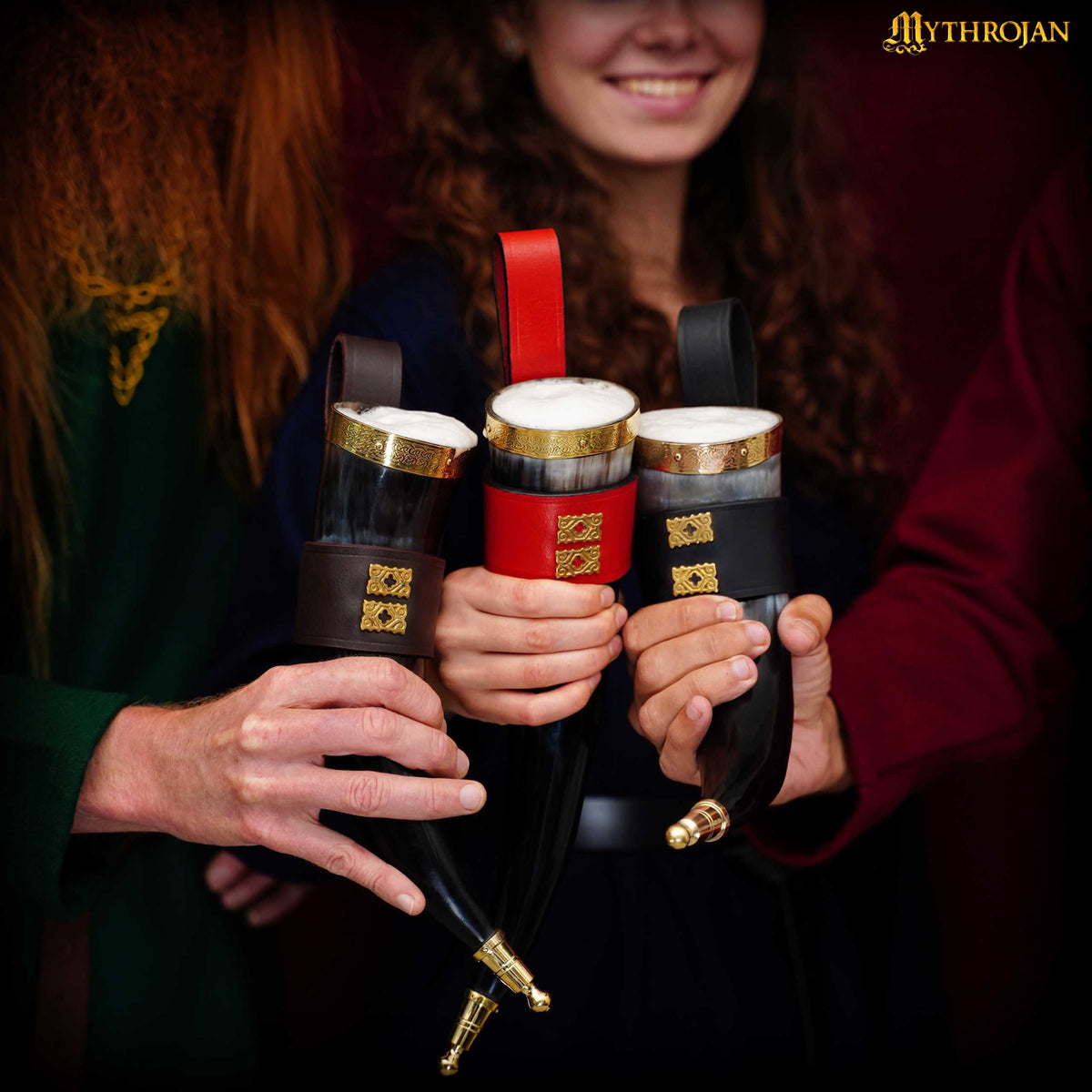 Cuerno vikingo para beber modelo Comerciante (350 ml.)