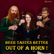 Cuerno vikingo para beber modelo Comerciante (350 ml.)