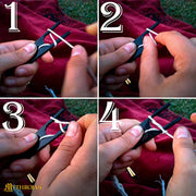 Herramienta medieval para trenzar cuerdas