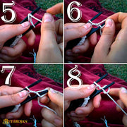 Herramienta medieval para trenzar cuerdas