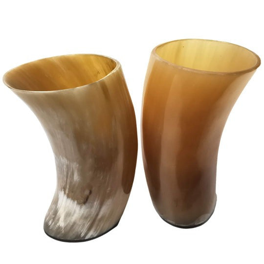 Set 2 vasos vikingos de cuerno para beber