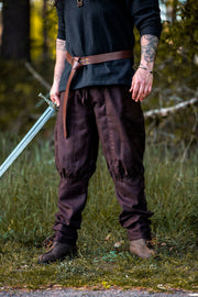 Pantalón Vikingo en lana marrón