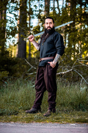 Pantalón Vikingo en lana marrón