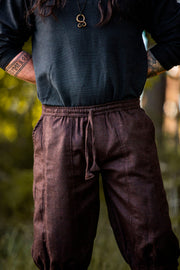 Pantalón Vikingo en lana marrón