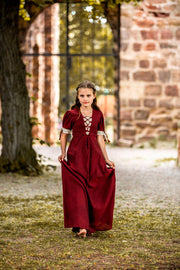 Vestido medieval de verano para niñas