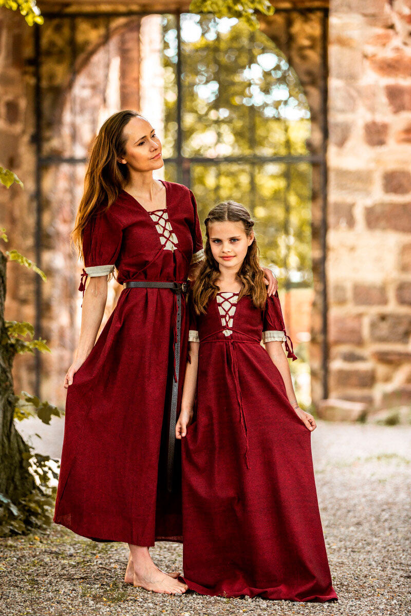 Vestido medieval de verano para niñas
