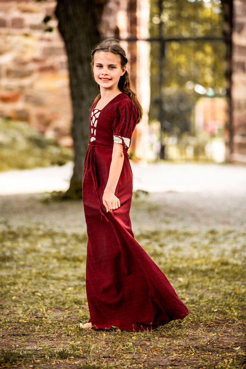 Vestido medieval de verano para niñas