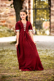 Vestido medieval de verano para niñas