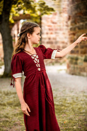 Vestido medieval de verano para niñas