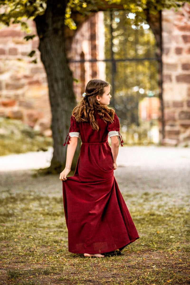 Vestido medieval de verano para niñas